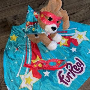 Like New FurReal Chatting Charlie the Barking Beagle with Cape set